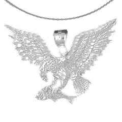 Colgante de águila de oro de 10K, 14K o 18K