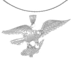 Colgante de águila de oro de 10K, 14K o 18K
