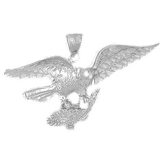 10K, 14K or 18K Gold Eagle Pendant