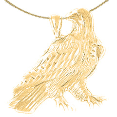 10K, 14K or 18K Gold Eagle Pendant