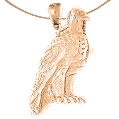 Colgante de águila de oro de 10K, 14K o 18K