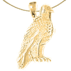 Colgante de águila de oro de 10K, 14K o 18K