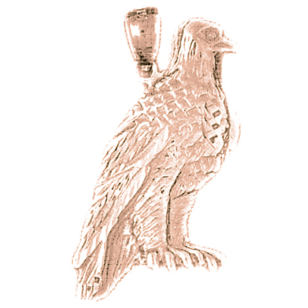 10K, 14K or 18K Gold Eagle Pendant