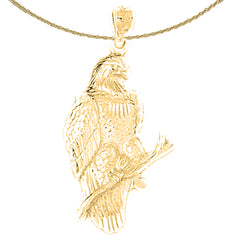 Colgante de águila de oro de 10K, 14K o 18K