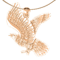 10K, 14K or 18K Gold Eagle Pendant
