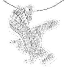 10K, 14K or 18K Gold Eagle Pendant