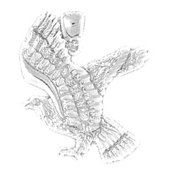 10K, 14K or 18K Gold Eagle Pendant