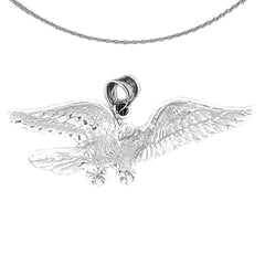 Colgante de águila de oro de 10K, 14K o 18K