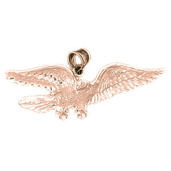 10K, 14K or 18K Gold Eagle Pendant
