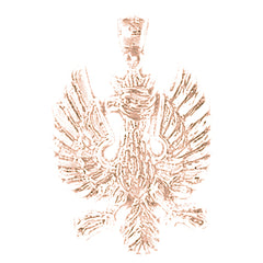 10K, 14K or 18K Gold Eagle Pendant