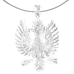Colgante de águila de oro de 10K, 14K o 18K