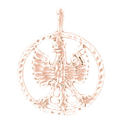 10K, 14K or 18K Gold Eagle Pendant