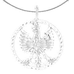 Colgante de águila de oro de 10K, 14K o 18K