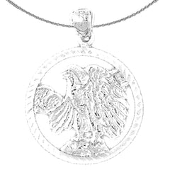 Colgante de águila de oro de 10K, 14K o 18K