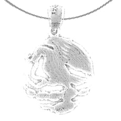 Colgante de águila de oro de 10K, 14K o 18K