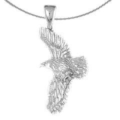 Colgante de águila de oro de 10K, 14K o 18K