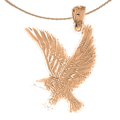 10K, 14K or 18K Gold Eagle Pendant