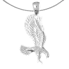 Colgante de águila de oro de 10K, 14K o 18K