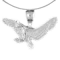 Colgante de águila de oro de 10K, 14K o 18K
