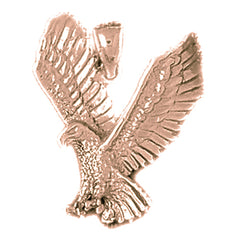 10K, 14K or 18K Gold Eagle Pendant