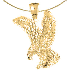 Colgante de águila de oro de 10K, 14K o 18K