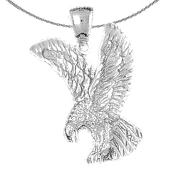 Colgante de águila de oro de 10K, 14K o 18K