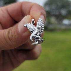10K, 14K or 18K Gold Eagle Pendant
