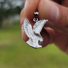 Colgante de águila de oro de 10K, 14K o 18K