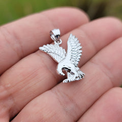 Colgante de águila de oro de 10K, 14K o 18K