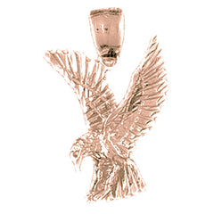 10K, 14K or 18K Gold Eagle Pendant