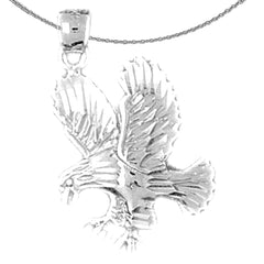Colgante de águila de oro de 10K, 14K o 18K