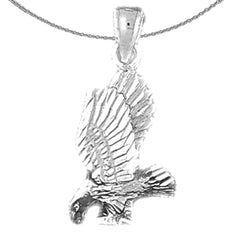 Colgante de águila de oro de 10K, 14K o 18K