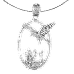 Colgante de águila de oro de 10K, 14K o 18K