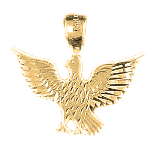 14K or 18K Gold Eagle Pendant