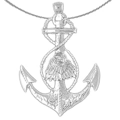 10K, 14K or 18K Gold Eagle Pendant