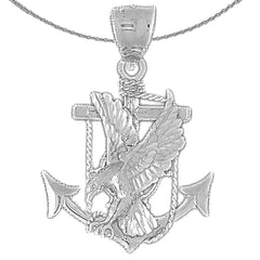 10K, 14K or 18K Gold Eagle Pendant