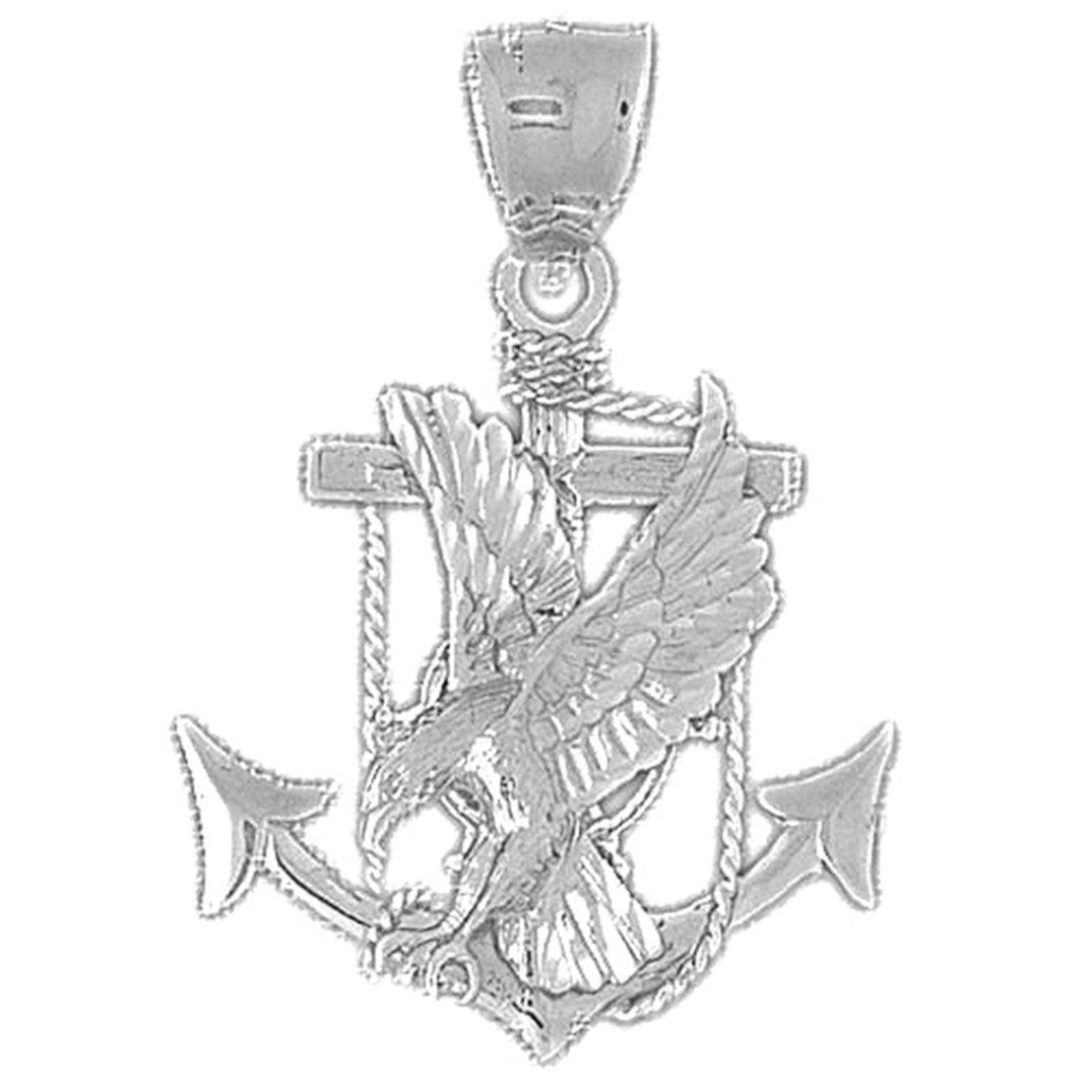 10K, 14K or 18K Gold Eagle Pendant