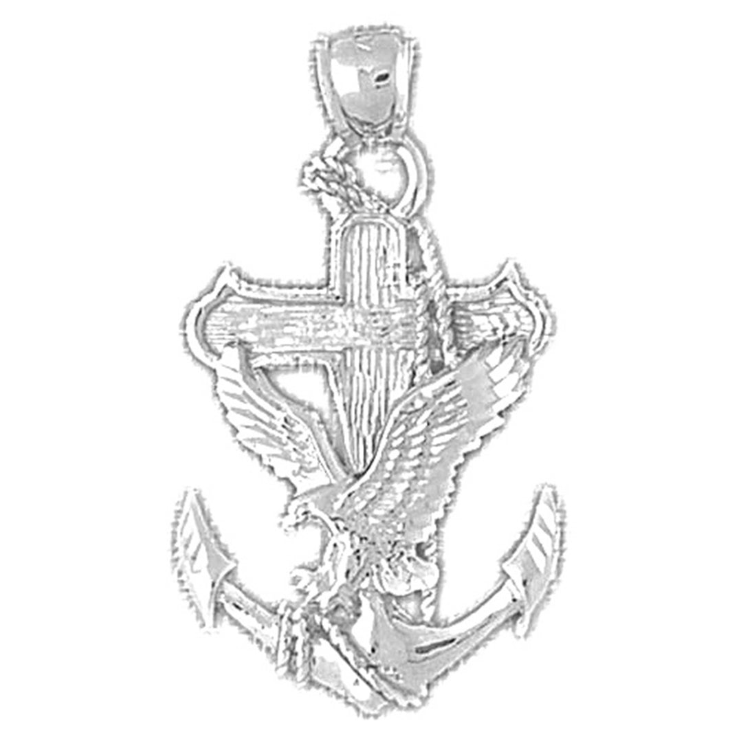 10K, 14K or 18K Gold Eagle Pendant