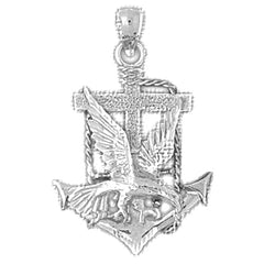 10K, 14K or 18K Gold Eagle Pendant