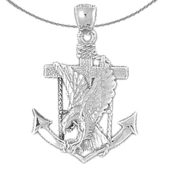 10K, 14K or 18K Gold Eagle Pendant