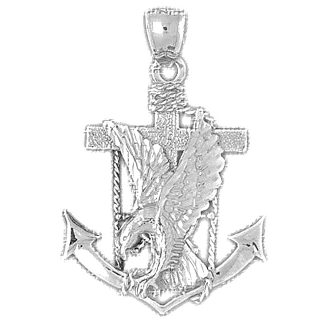 10K, 14K or 18K Gold Eagle Pendant