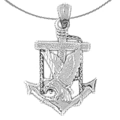 10K, 14K or 18K Gold Eagle Pendant