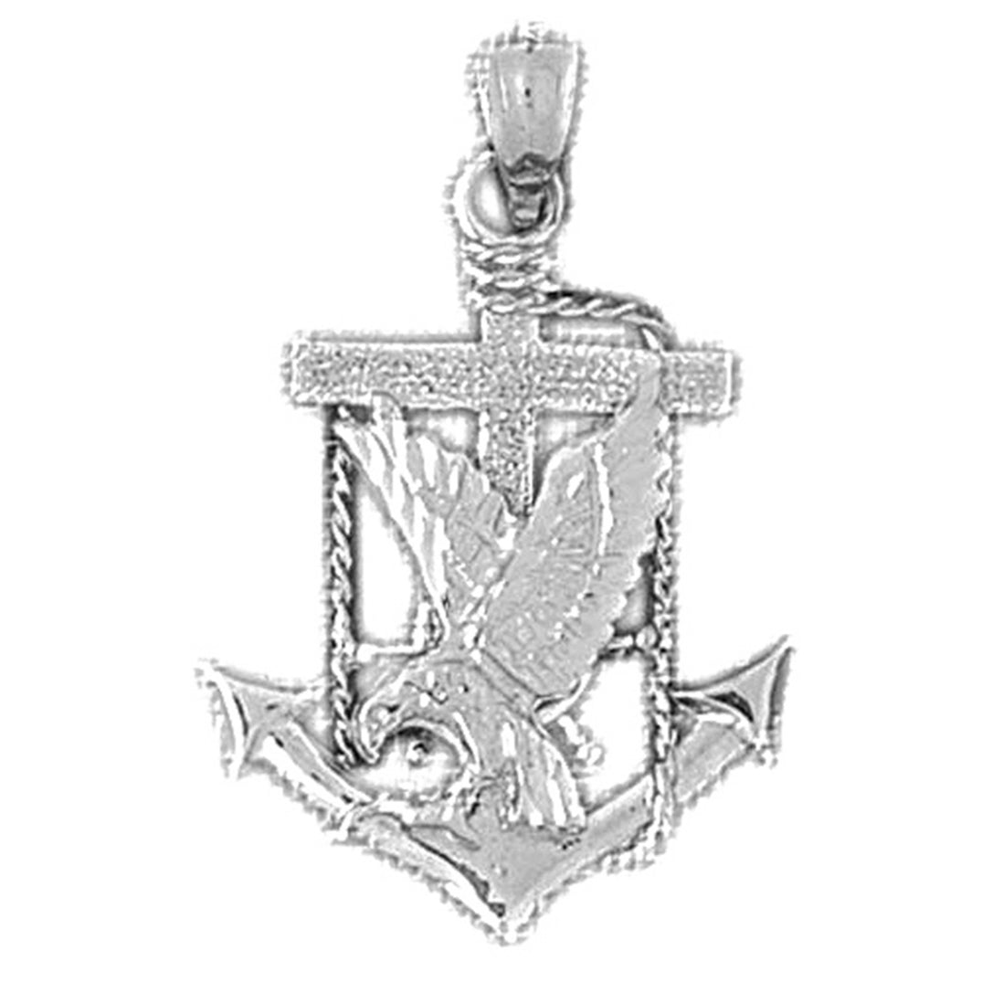 10K, 14K or 18K Gold Eagle Pendant