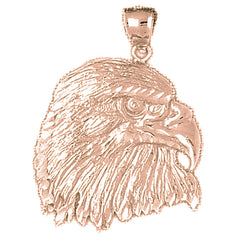 10K, 14K or 18K Gold Eagle Pendant