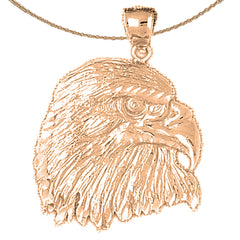 10K, 14K or 18K Gold Eagle Pendant
