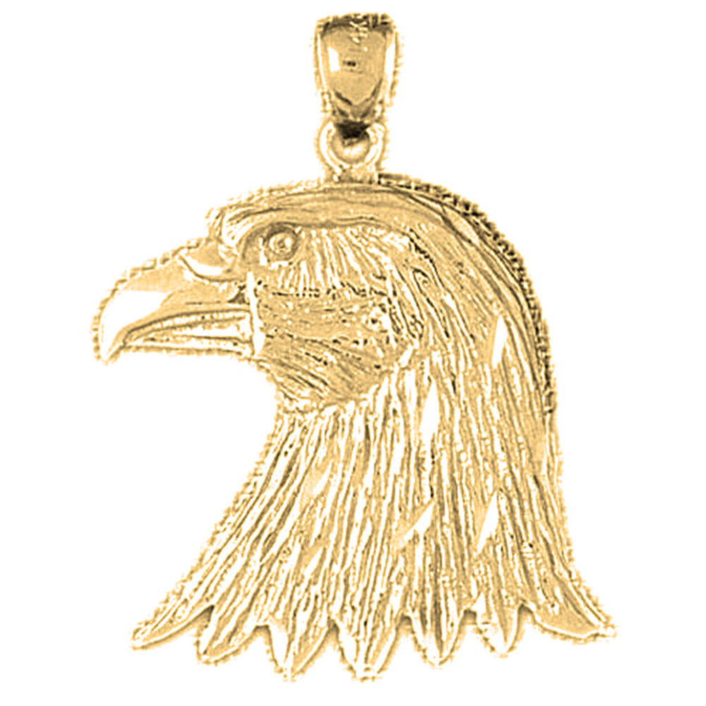 10K, 14K or 18K Gold Eagle Pendant