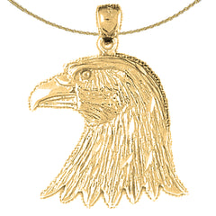 10K, 14K or 18K Gold Eagle Pendant