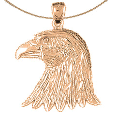 10K, 14K or 18K Gold Eagle Pendant