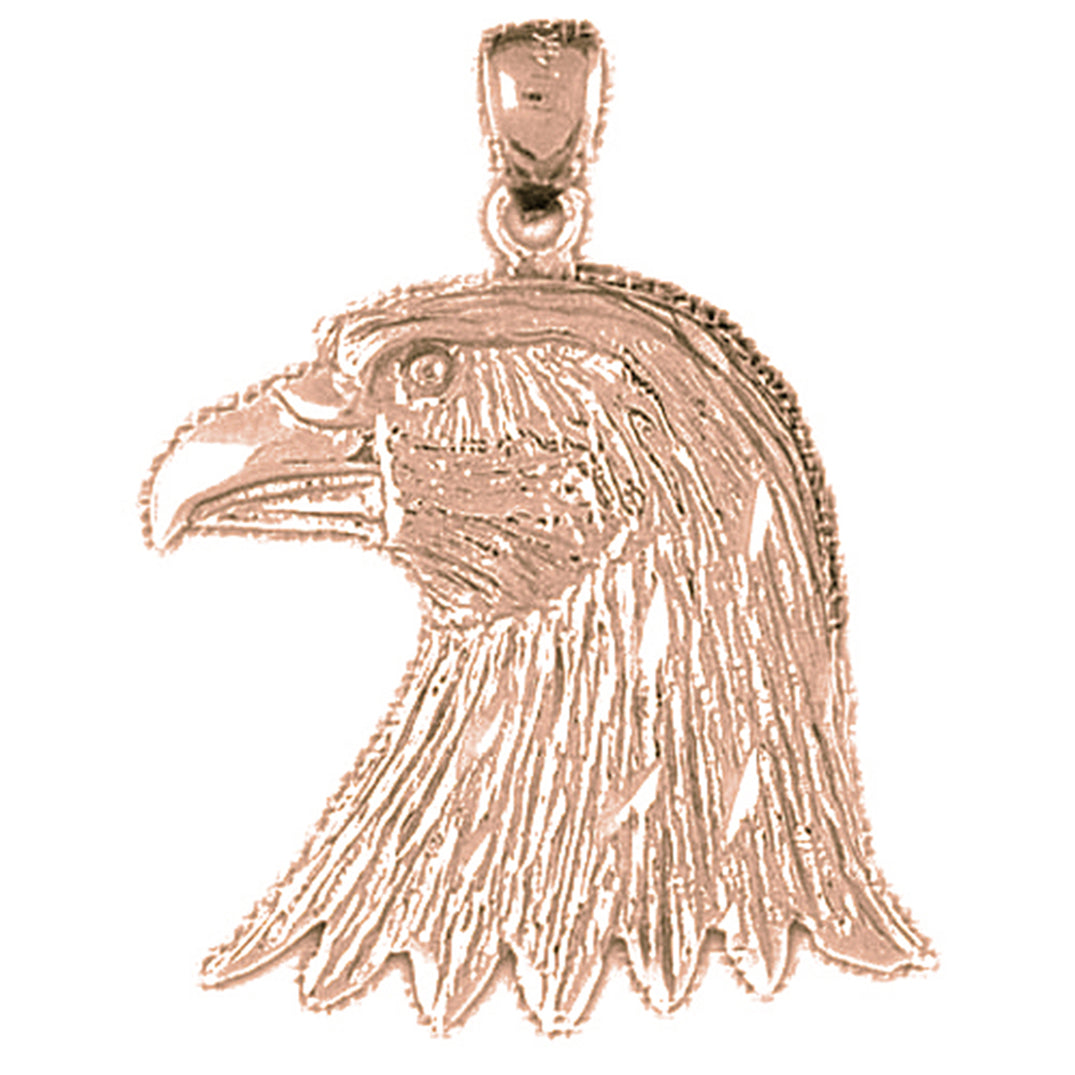10K, 14K or 18K Gold Eagle Pendant