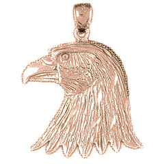 10K, 14K or 18K Gold Eagle Pendant